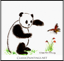 Panda with Butterfly