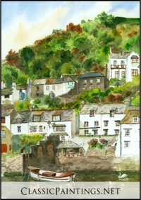High Tide, Polperro, Cornwall, England